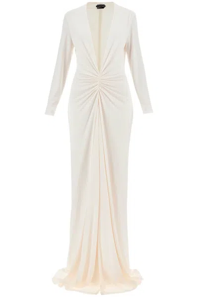 Shop Tom Ford Long Stretch Jersey Evening Dress