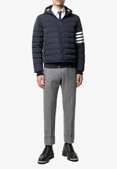 Thom Browne 4-bar Stripe Padded Jacket In Blue