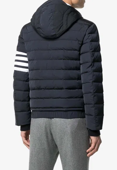Thom Browne 4-bar Stripe Padded Jacket In Blue