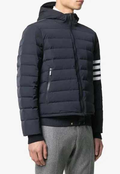 Thom Browne 4-bar Stripe Padded Jacket In Blue