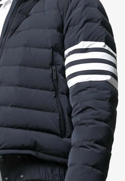 Thom Browne 4-bar Stripe Padded Jacket In Blue