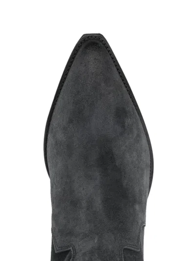 Isabel Marant Denvee Suede Leather Boots In Black