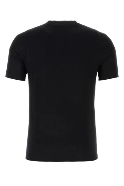 Giorgio Armani Viscose Blend T-shirt In Black