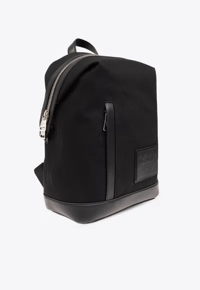 Moncler Alanah Logo Patch Backpack In Black