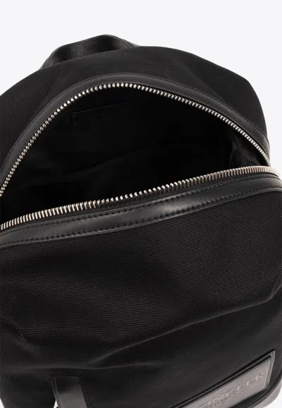 Moncler Alanah Logo Patch Backpack In Black