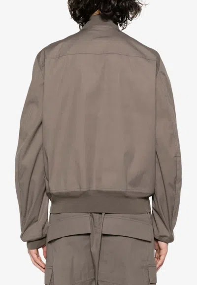 Shop Rick Owens Bauhaus Flight Bomber Jacket In Gray