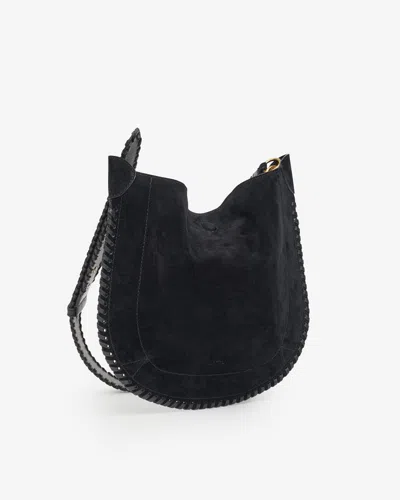 Isabel Marant Oskan Hobo Soft Suede Tote Bag In Black