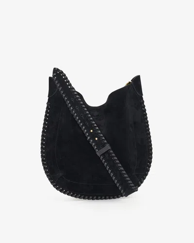 Isabel Marant Oskan Hobo Soft Suede Tote Bag In Black
