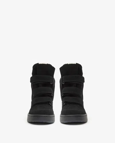 Isabel Marant Im3 Suede Wedge Sneaker In Animal Print