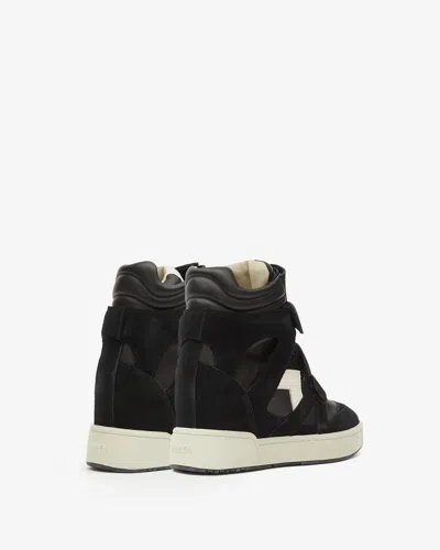 Isabel Marant High-top Sneakers With Contrast Sole And Perforated Detailing In Multi