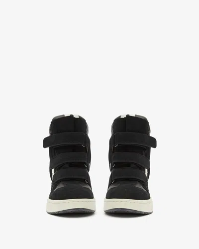 Isabel Marant High-top Sneakers With Contrast Sole And Perforated Detailing In Multi