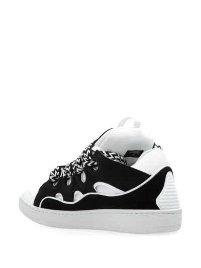 Shop Lanvin Curb Sneakers Shoes In Black