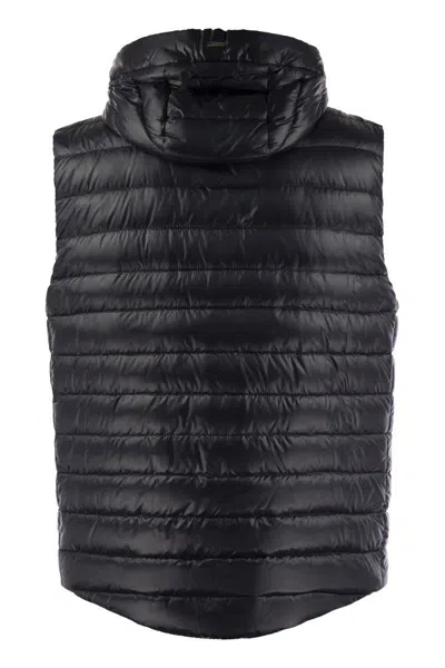 Herno Men's Sleeveless Down Jacket In Night Blue