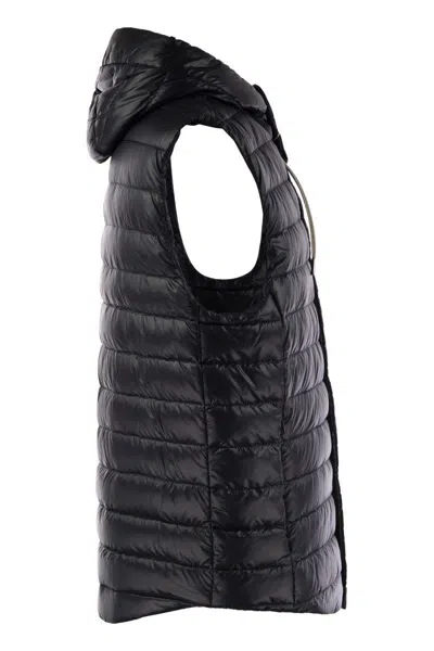 Herno Men's Sleeveless Down Jacket In Night Blue