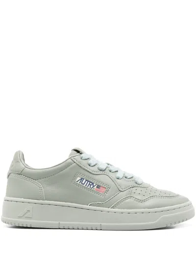 Autry Medalist Leather Sneakers In Wrght Iron