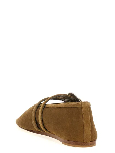 Shop Le Monde Beryl Le Monde Béryl 'claudia' Ballet Flats In Brown