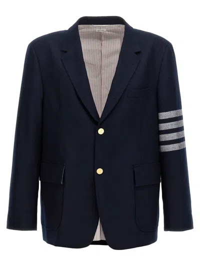 Shop Thom Browne '4 Bar' Blazer In Blue