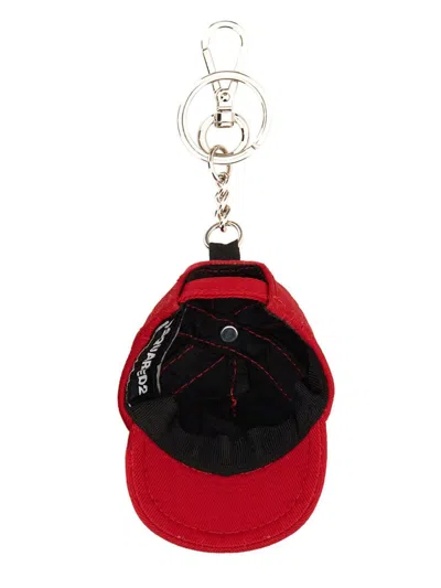 Shop Dsquared2 Keychain "canadian Flag" In Red