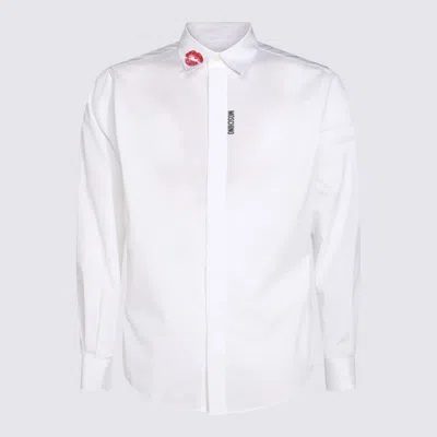 Shop Moschino White Cotton Shirt