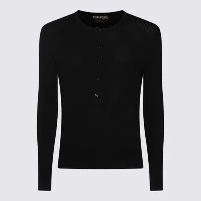 Tom Ford Straight Hem Long-sleeved T-shirt In Black