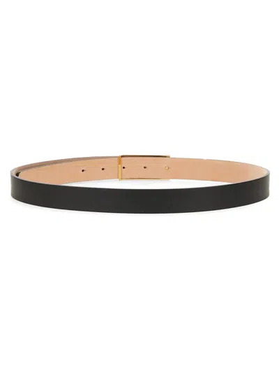 Shop Victoria Beckham Leather Belt In Black