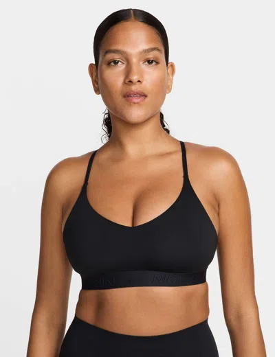 Nike Indy Light Support Sports Bra In Black