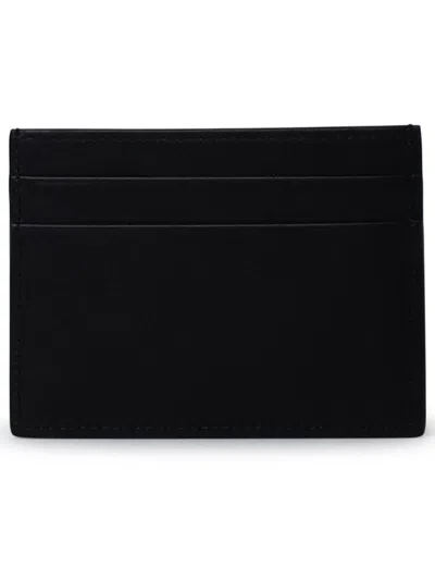 Dolce & Gabbana Black Leather Card Holder In Black