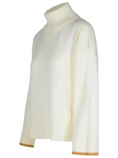 Puro Tatto Cashmere Cream Turtleneck Sweater In Beige