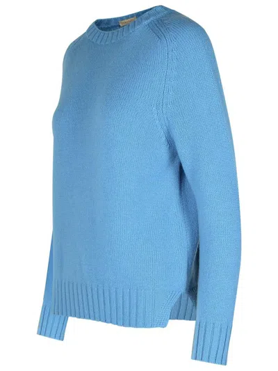 Puro Tatto Purotatto Light Blue Cashmere Sweater In Blue