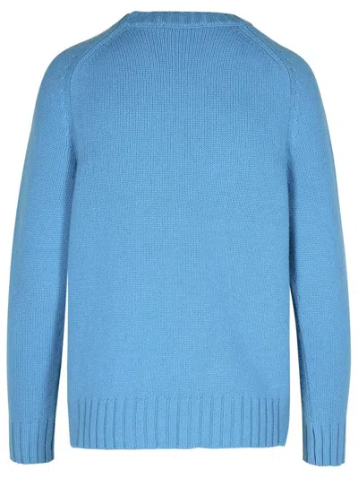 Puro Tatto Purotatto Light Blue Cashmere Sweater In Blue