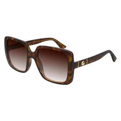 Gucci Women's  Gg0632s 002 Sunglasses In Havana