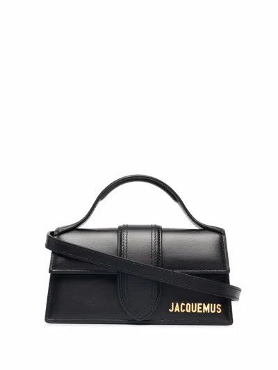Jacquemus Le Bambino Small Leather Shoulder Bag In Black