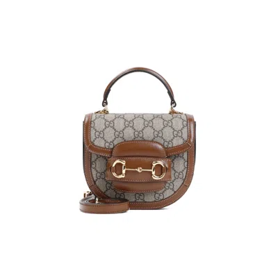 Gucci Mini Horsebit 1955 Tote Bag In Nude & Neutrals