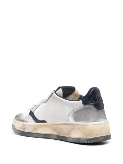 Shop Autry Sneakers In Silver/space