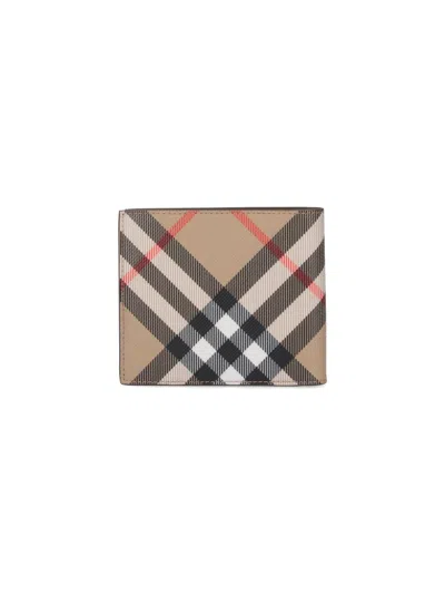 Shop Burberry Wallets In Beige