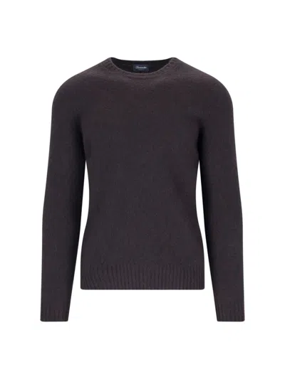 Drumohr Cotton Jersey In Brown