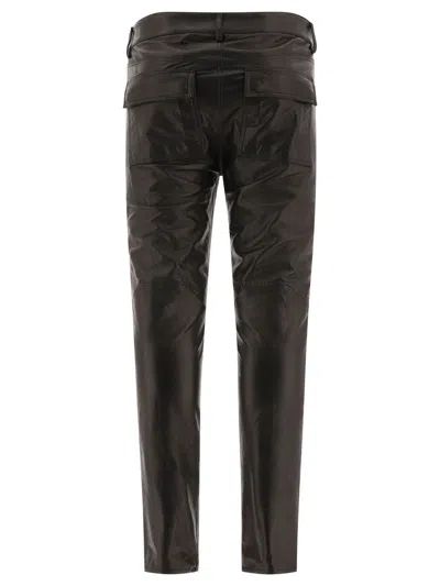 Shop Rick Owens Trousers Black