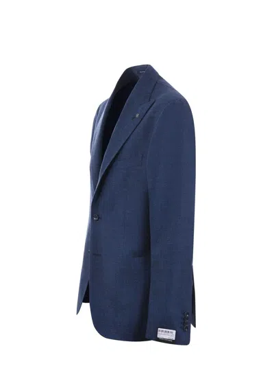 Shop Tagliatore Jacket In Blue