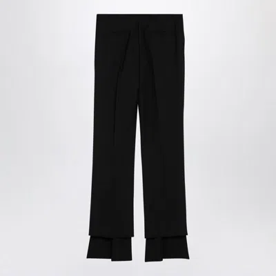 Chloé Flared Velvet Pants In Black