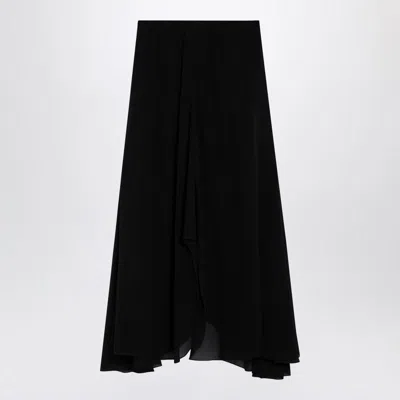 Shop Chloé Flowing Skirt In Black