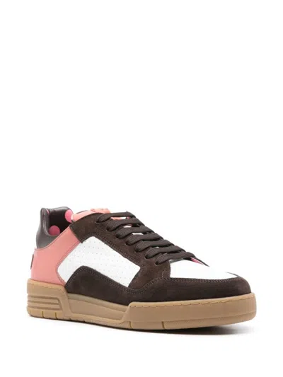 Moschino Sneakers  Couture Herren Farbe Fa01 In White/brown/pink/black