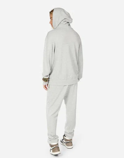 Lauren Moshi Men Beckford Spray Happyface In Heather Grey/ Graffiti Splatter