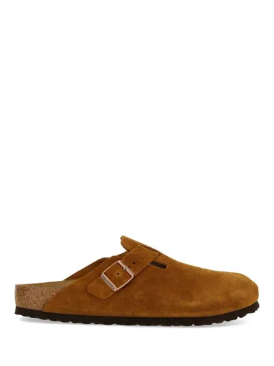 Shop Birkenstock Sabot "boston" Unisex In Brown