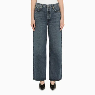 Agolde Dark Blue Denim Balloon Jeans