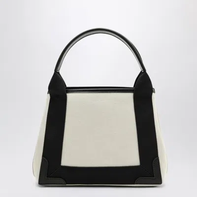 Balenciaga Two-tone Canvas Small Cobas Navy Handbag