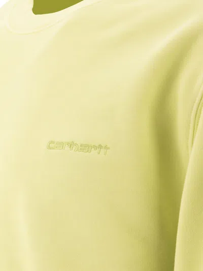 Carhartt Wip Duster Script Arctic Lime Sweatshirt