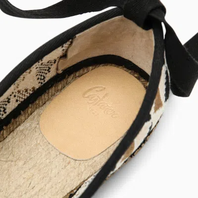 Castaã±er Carina Low Espadrilles In Multicoloured Crochet