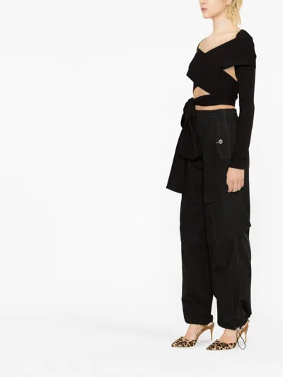 Dolce & Gabbana Wrap Cut-out Tie Detail Top