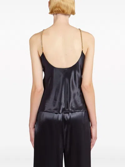 Shop Ferragamo Satin Sleeveless Top