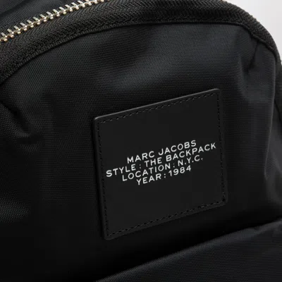 MARC JACOBS MARC JACOBS LARGE BLACK NYLON BIKER BACKPACK 